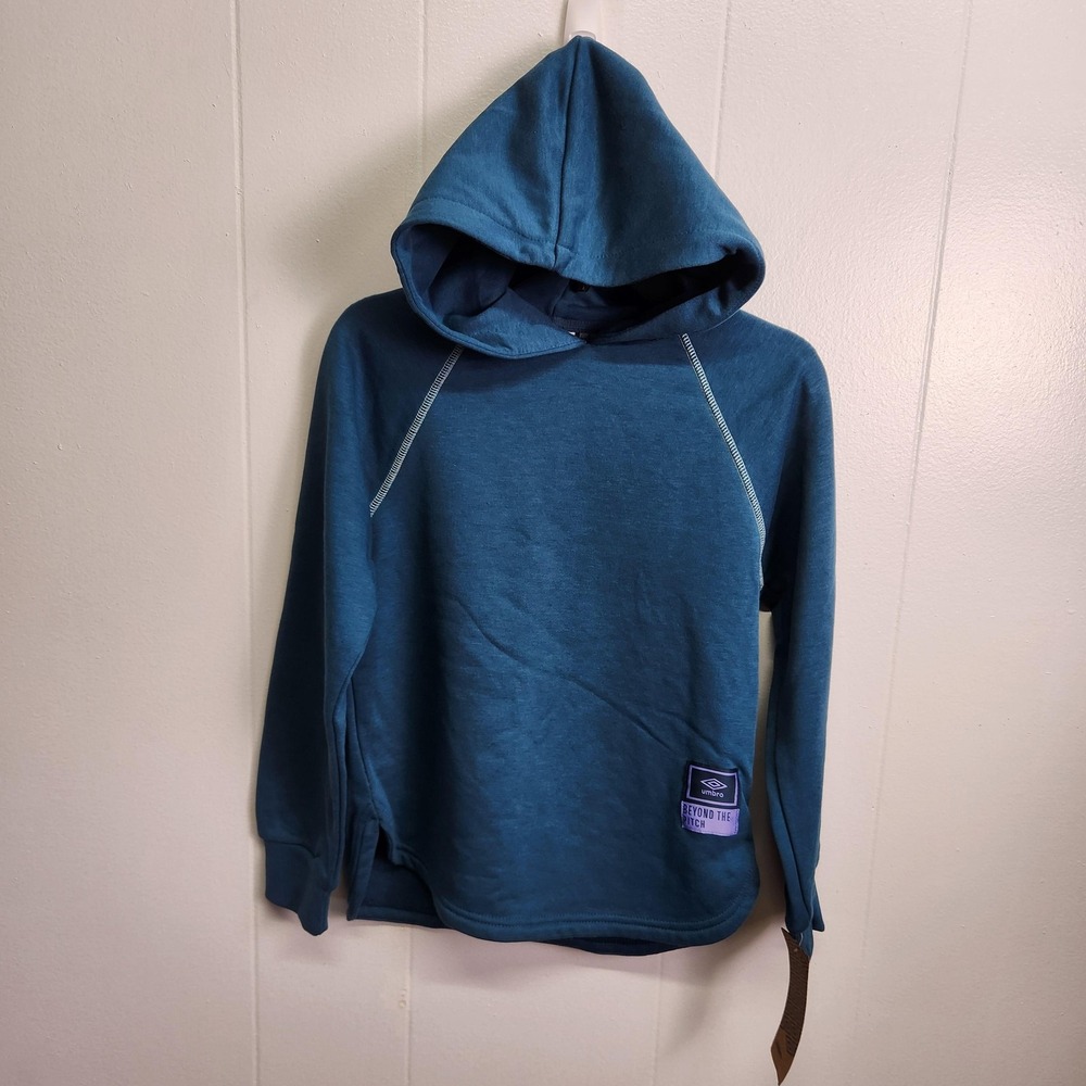 Umbro Beyond The Pitch Hoodie‎ Pants Set Womens Small Blue Coral Jogger Outfit